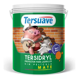 Pintura Para Ladrillo S/ Película Tersidryl Tersuave 10 Lts