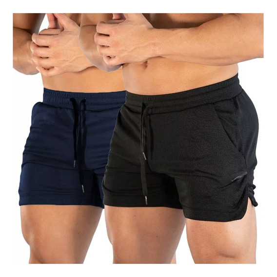 Short Deportivo Hombre Gym Cómodos 2 Pzs Correr Arjen Kroos