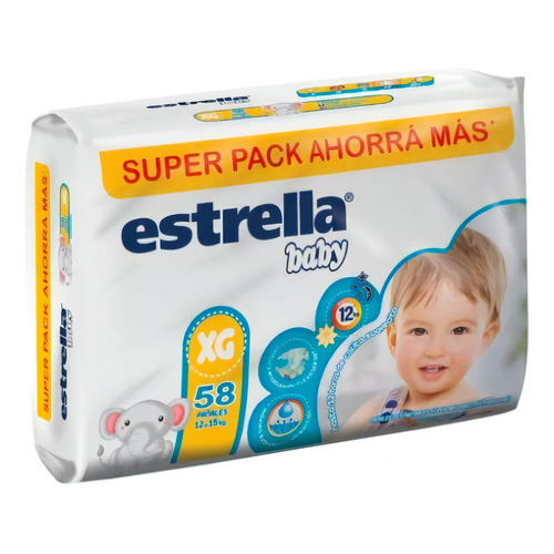 Pañales Estrella pack ahorro  XG