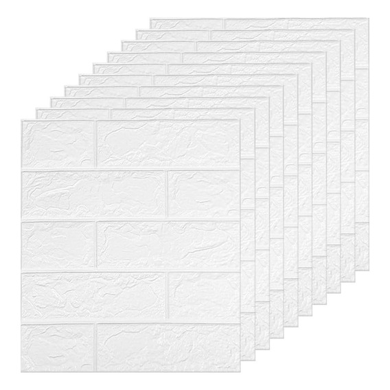 Papel Tapiz Adhesivo Con Diseño De Ladrillo Para Pared 10pzs