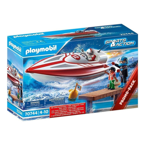 Playmobil 70744 Sports & Action Lancha Con Motor Submarino