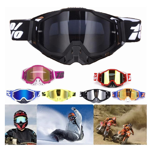 Gafas De Motocross Rzr Moto - Gafas De Motocicleta Armazón Rosa