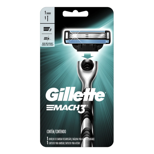 Máquina para afeitar Gillette  Mach3 Regular descartable