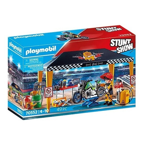 Figura Armable Stuntshow Playmobil Tienda Taller 49 Piezas