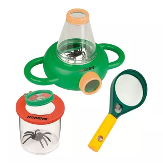 Kit Lupa Insectos Kit Explorador Biologia Naturaleza Niños