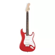 Guitarra Eléctrica Squier Bullet Stratocaster Ht De Álamo Fiesta Red Brillante Con Diapasón De Laurel Indio