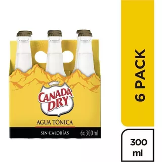 Agua Tonica Canada Dry Sixpack - mL a $9