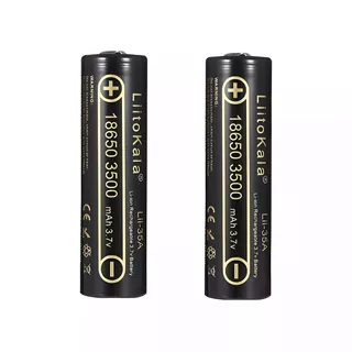 2 X 18650 Premium Liitokala 3500mah, 3.7v ( Sin Cargador)