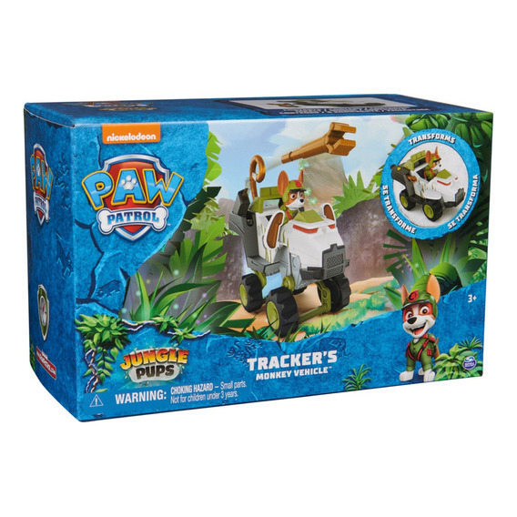 Paw Patrol 6069251 jungle pups vehículo de mono de tracker