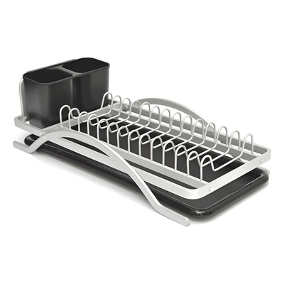 Secaplatos Simple Aluminio Con Bandeja 6167a Bazarnet P Gris
