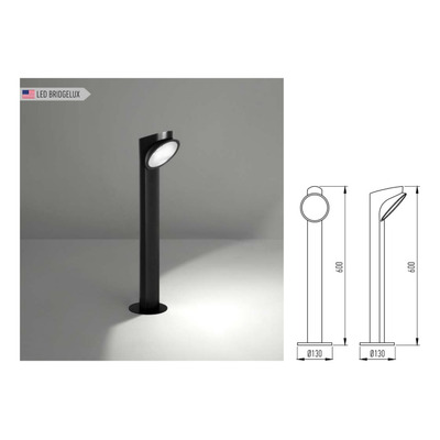 Farola Exterior Piso Led Leia Luz Calida 3000k Ip55 12w Lk