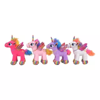 Peluche Animales De Fantasía Unicornios De Colores Con Alas