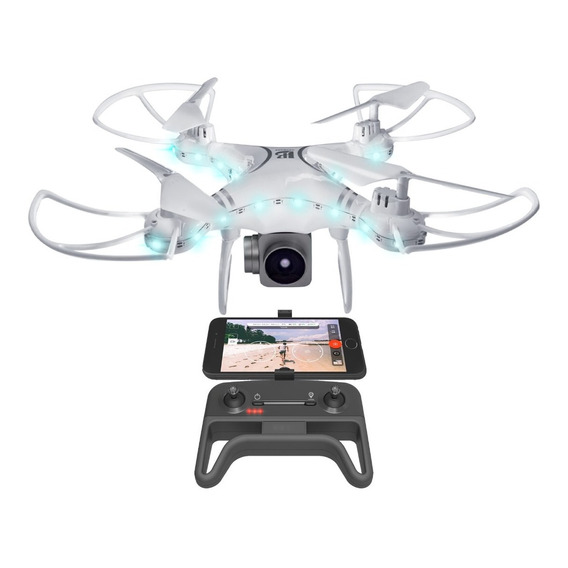 Drone Cuadricoptero Cámara Hd Transmite Vivo Pantalla Lcd