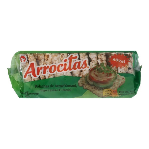 Arrocitas 3 Cereales galletas de arroz integral grano entero