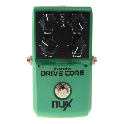 Pedal Efecto Para Guitarra Nux Drive Core Color Verde