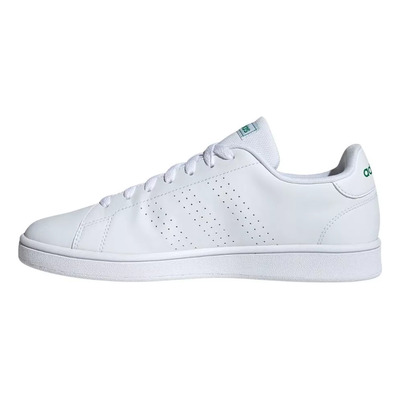 Tenis adidas Advantage Base Color Cloud White/cloud White/green - Adulto 8.5 Mx