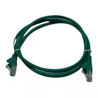 Patch Cord Cat5 1.0mt 26awg Crimpado (verde)- Kit 100un