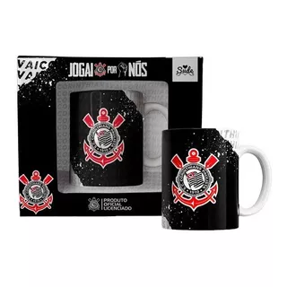 Caneca Do Corinthians Porcelana 330ml Original Licenciada