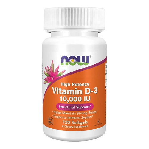 Vitamina D3 10000 Ui 120 Cápsulas Blandas