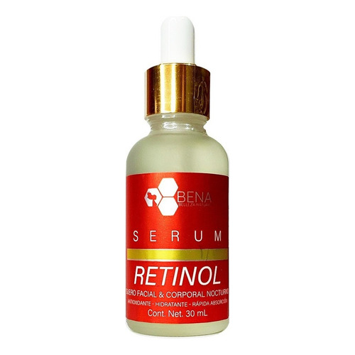 Serum Facial Retinol Y Acido Hialuronico Con Vitamina E /v Momento de aplicación Noche Tipo de piel Seca