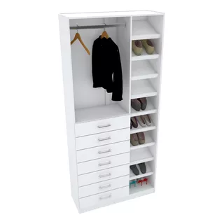 Módulo Closet M180.2021.b (sapateira E Gaveteiro) Cor Branco