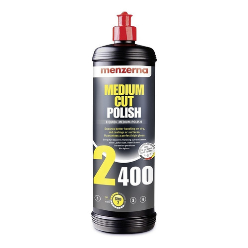 Menzerna Medium Cut Polish Mc2400 1 Lt Pulimento Corte Medio Color Blanco