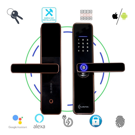 Chapa Digital Huella Dactilar Cerradura Llave Inteligente