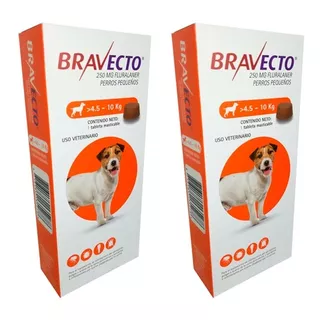 Antipulgas Bravecto 4.5 A 10 Kg - Pack X 2 Und