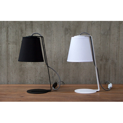 Veladores Modernos Lamparas Mesa Luz Cable Textil Led Lsi