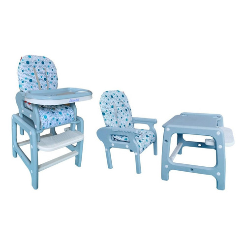 D´bebe Silla Alta Multiconfort 2 En 1 Color Azul Periquera