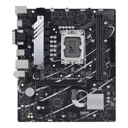 Tarjeta Madre Intel Asus Prime B760m-k D4 Lga1700 Ddr4 13gen Color Negro