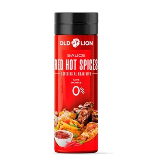 Salsa Red Hot Spices 0calorías, 0grasa, Sin Gluten, Vegana