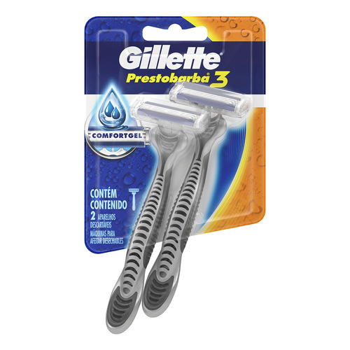 Máquina para afeitar Gillette  Prestobarba3 descartable 2 u