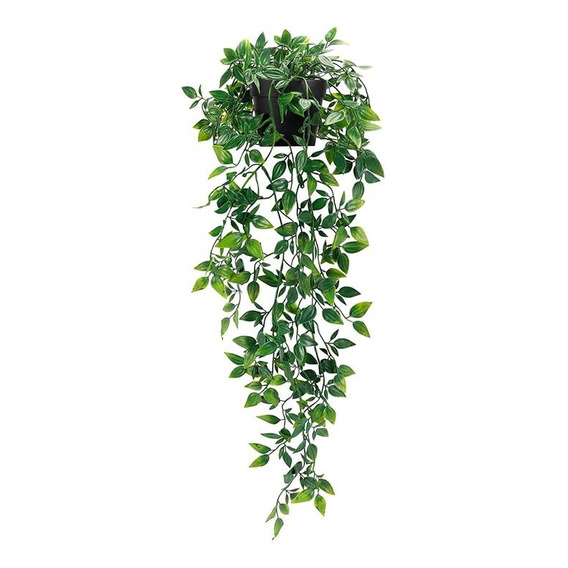 Planta Artificial Colgante Con Maceta 68 Cms