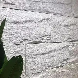 Revestimiento De Pared Tipo Piedra Pu Stone Blanco 120x60