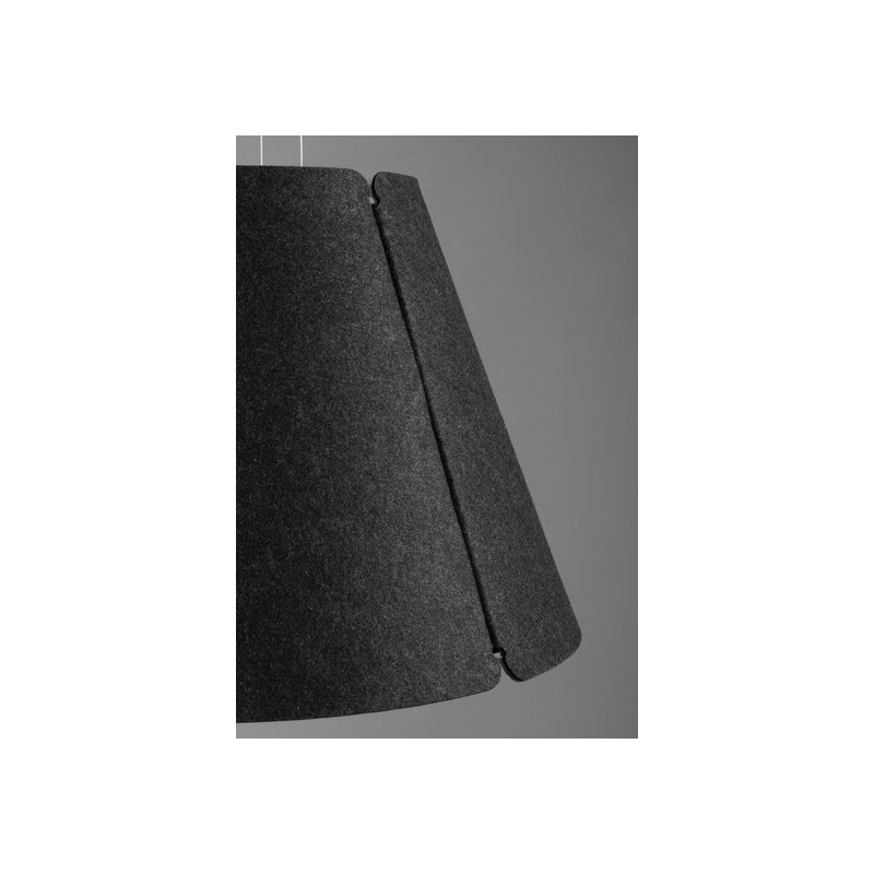 Colgante Shade 45cm E27 Fieltro Gris Oscuro Diseño Imdi