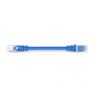 Pack 10 Cable De Red Ethernet Blindado Cat 6a, 6in 15cm Azul