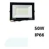 Foco Led  50w Ip66 Exterior Negro Blanco Frío