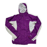 Chamarra Impermeable Columbia Mujer  Mediana Color Morado