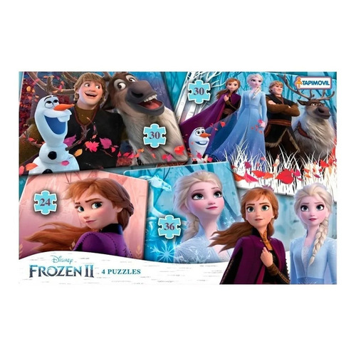 4 Puzzles Rompecabezas Frozen 2 De 36/30 Y 24 Piezas 07922