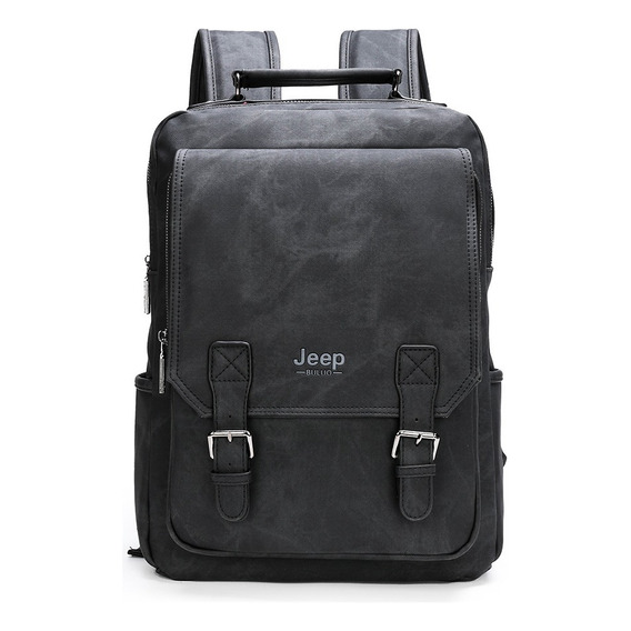 Mochila De Hombre Jeep Buluo, Bolso De Piel De Gran Capacida