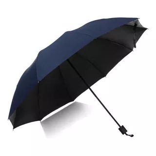 Sombrilla Paragua Protección Uv Negro Portátil Lluvia Sol