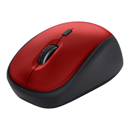 Trust 24550 Mouse Ivy+ Silent Eco Red Inal Color Rojo