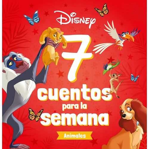 Disney: 7 Cuentos Para La Semana. Animales, De Walt Disney Company. Editorial Libros Disney En Español