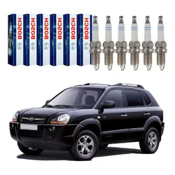  Jogo Velas Bosch Tucson 2.7 V6 2004 A 2010