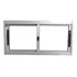 Banderolas de aluminio 50X30cm Waluminio Premium Corrediza color plateado
