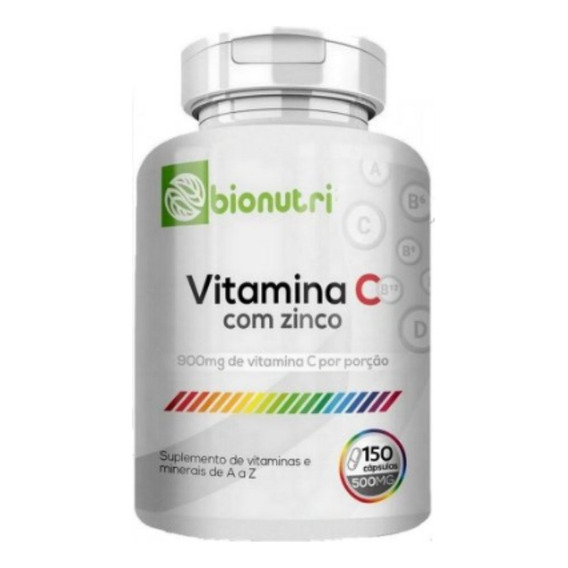 Vitamina C Con Zinc 120 Capsulas 500 Mg