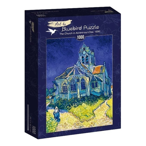 Rompecabezas The Church In Auvers Van Gogh Bluebirds 1000 Pz