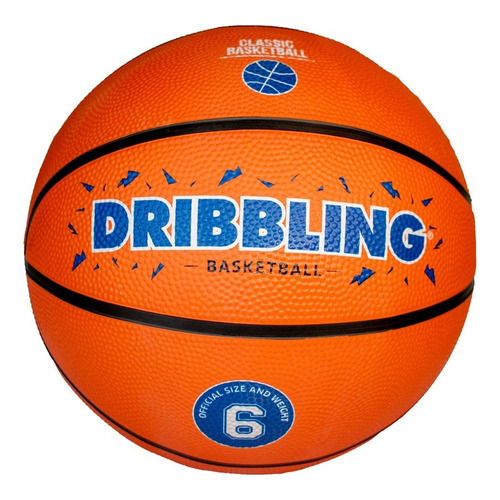 Balon De Basquet #6 - Drb Color Naranja Claro