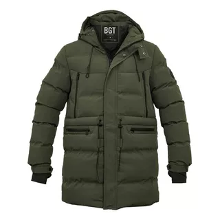 Campera Impermeable Puffer Hombre Parka Abrigo Puño Briganti